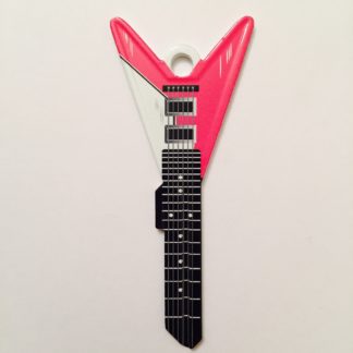 Rocking Keys Gitár alakú kulcs, rózsaszín