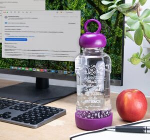 FILLGOOD üvegkulacs 500 ml, lila